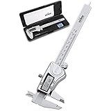 Aickar Digital Caliper, Stainless Steel Electronic Digital Caliper, Digital Calipers 6 Inch with LCD Screen, Durable Accurate Vernier Caliper Tool