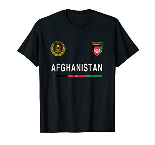 Afghanistan National Pride Tees AfghanAfghanistan Sport/Soccer Jersey Tee Flag Football T-ShirtOEKO-TEX STANDARD 100