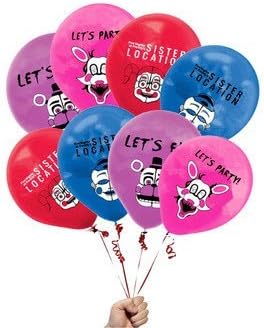 fat cat sales FNAF SISTER LOCATION BALLOONS 12 COUNT