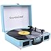 ZasLuke SG-40 3-speed Suitcase Vintage Stereo Turntable Vinyl MP3 Record Player Support Bluetooth Speaker PHONO/AUX USB/SD