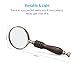 Handheld Magnifier, Landnics Antique Handle Magnifier 10X Reading Magnifying Glass Loupe Magnifier for Reading Book, Inspection, Coins, Insects, Rocks, Map, Crossword Puzzle