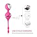 Utimi Vibrating Kegel Balls Ben Wa Ball Powerful C-spot Stimulator Silicone Koro Balls for Vaginal Shrinking Exercise