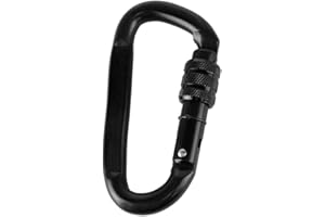 Muddy Outdoors Safety Harness Heavy-Duty Aluminum/Steel Easy to Use One-Hand Design Carabiners for Tree Climbing & Hunting