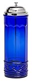 Cobalt Blue Glass Straw Dispenser
