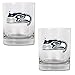 NFL Seattle Seahawks Two Piece Rocks Glass Set - Primary Logo