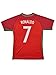 Soccer Youth Jersey Set ● Portugal ● Home Jersey with Short Socks ● ● # 7 Ronaldo
