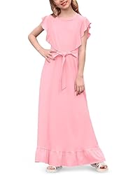 BesserBay Little Girl's Ruffle Trim Sleeveless