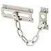 Prime-Line Products U 10304 Prime Line U-10304 Standard Door Guard, 3-5/16 X 5/8 in W, Steel Chain/Solid Keeper, 3-5/16" X 5/8" W, Satin Nickel primary