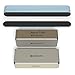 100/180 120/240 Combo Pack Nail File/Emery Board with 2 Piece Buffer Block Set - for Smooth and Shiny Nails - Home or Professional Manicure/Pedicure Kit