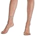 Florboom Womens Ultra Sheer Transparent Ankle Dress Socks Pantyhose Skin 5 Pack