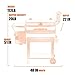 Z GRILLS Wood Pellet Grills & Smoker 700sq in 6-1 BBQ Grill with Electric Digital Controls for Outdoor Backyard-Bundle(Patio Cover)