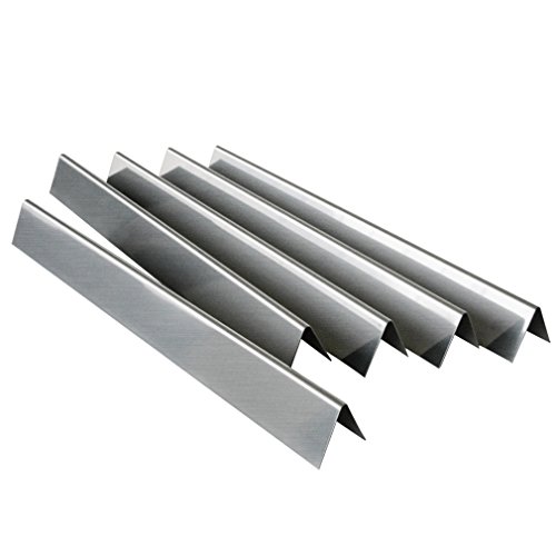 onlyfire Gas Grill Replacement Stainless Steel Flavorizer Bars/Heat Plate for Weber 7537, Set of 5, 22 1/2"