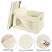 Lifewit Large Capacity Christmas Ornament Storage Box with Clear Vision Window, Durable Storage Bins Organizer with Lids for Kid's Toys, Clothes, Nursery, 21.6 x 15.8 x 11.8 Inch, Beige