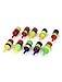 uxcell® 10pcs 3mm Air Tube Multicolor Striped Plastic Airstone Diffuser for Aquarium