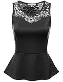 Fifth Parallel Threads Women's Sleeveless Peplum Top
