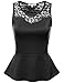 Fifth Parallel Threads Women's Sleeveless Peplum Top