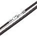 Loralyn Designs 3mm Men's Brown Braided Leather Necklace Cord with Stainless Steel Lobster Clasp (24 Inches)