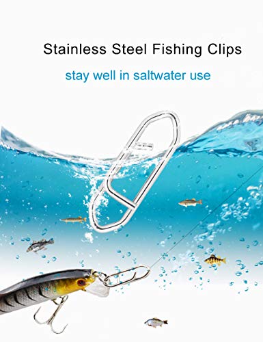 Facikono Power-Clips, 60 Stück, Edelstahl, Schnellwechsel-Druckknöpfe, Tackle Connector 50/75/56,7 kg – Bild 5