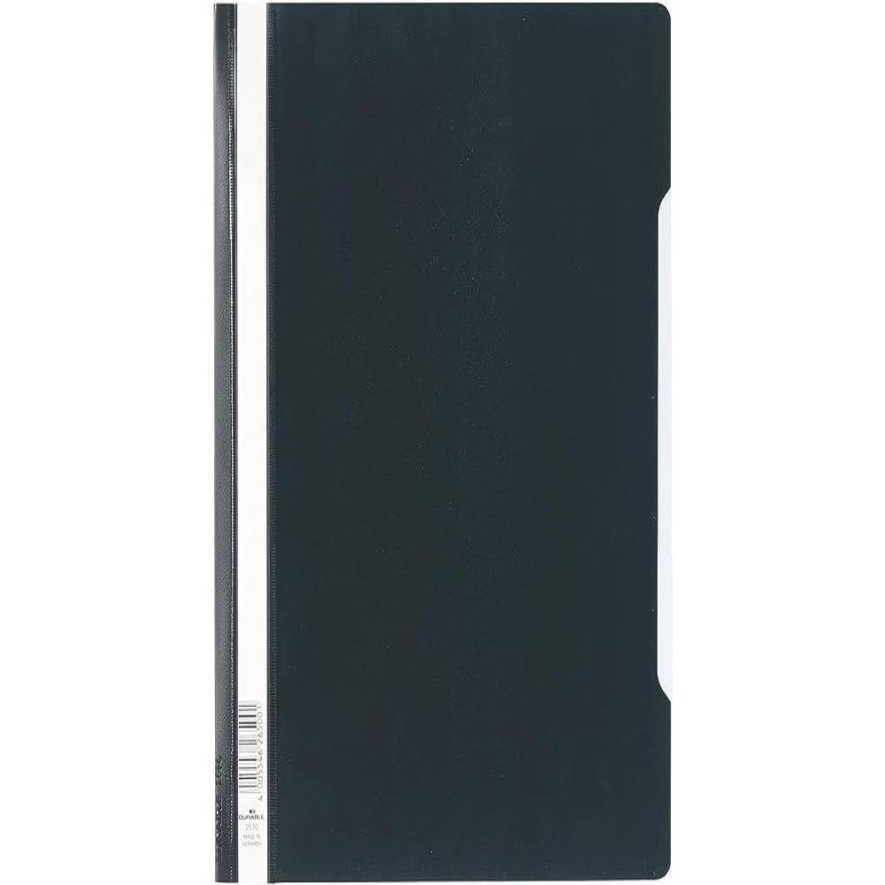 Durable Clear View Folder/Report File A4, Black, Extra Wide, Pack of 50, 257001