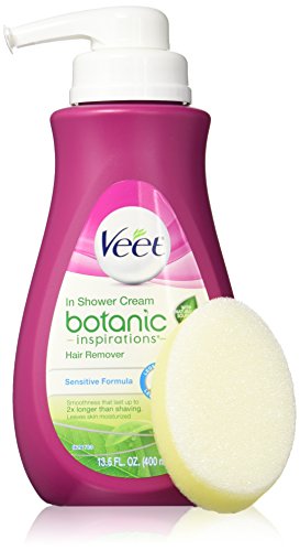 Veet In Shower Botanic Inspirations Legs and Body Hair Removal Cream, 13.5 Fluid Ounce