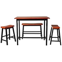 Crown Mark Tyler 4-Piece Counter Height Table Set