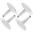 Jolux 4-Pack 5/6" LED Can Lights Retrofit Recessed Lighting,12W=60W,2700K SoftWhite,800 Lumens,Dimmable Adjustable Retrofit Downlight,ETL,Damp Rated,Simple Installation Can Lights,Bevel Trim