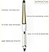 Curling iron, Perfectwo Studio Salon Collection Digital Ceramic Curling Wand, Hair curler, White-Gold