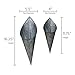 Hanging Metal Cone Wall Vases - Rustic Farmhouse Style, Nesting Set of 2