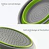 YCYM-Direct-Set-of-2-Collapsible-Colander-with-Handle-Folding-ColanderSilicone-Colander-for-Kitchen-Strainer-Space-Saver-2-SizeRed YCYM-Direct Set of 2 Collapsible Colander with Handle Folding Colander,Silicone Colander for Kitchen Strainer Space…