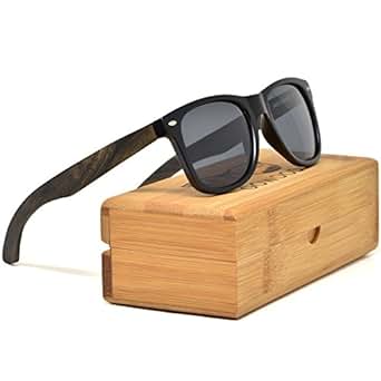 Ebony Wood Sunglasses For Men & Women with Polarized