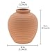 Saim Ceramic Jar Aquarium Decorations Fish Tank Cave Breeding Cones Cave Fish Tank Ornaments for Betta Fish Amano Shrimp Cichlid Bonsai to Play, Hide and Rest, Yellow