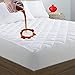 Quilted Fitted Twin Mattress Pad Cover, Waterproof Mattress Protector, Deep Pocket Elastic Fits Up to 18'', Breathable Soft Alternative Filling Mattress Pad
