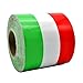 6 inches Wide Italian Italy French Germany Flag Stripe Decal Sticker for Car Exterior Cosmetic, Hood, Front/Rear Bumpers, Side Fenders