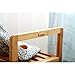 Mosa Natural Bamboo 2-Tier Shoe Rack Storage Organizer, 27.6