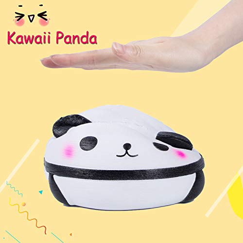 AILIMY 5.9" Jumbo Panda Squishies Scented Soft Slow Rising Cute Super Big Squishy Animal Food Toy Kawaii New Gifts - Thumbnail 4