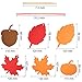 Gejoy 70 Pieces Thanksgiving Scratch Paper Craft Kit Scratch Off Fall Leaves Pumpkins Acorns Pattern Paper with Ribbons and Wooden Styluses for Harvest Party Decorations