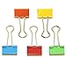 JAM PAPER Colorful Binder Clips - Small - 3/4 Inch (19 mm) - White Binderclips - 25/Pack