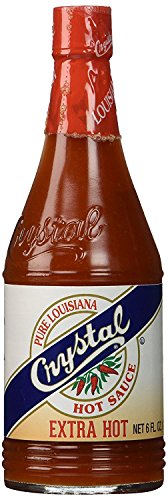 Crystal Hot Sauce & Extra Hot Sauce Combo - 6oz Each, Louisiana Cayenne Pepper Sauces