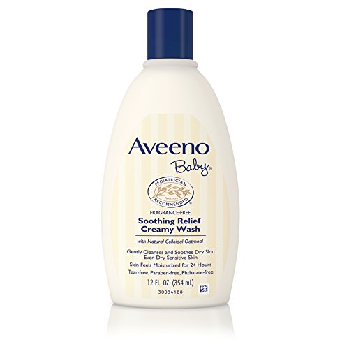 Aveeno Baby Soothing Relief Creamy Wash for Dry Sensitive Skin, 12 Fl. oz.