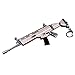 THEPINKFLAMINGO Automatic Assault Rifle Key Chain Toy (Metal Scar)