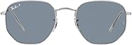 Ray-Ban RB3548N Hexagonal Flat Lens Hexagonal Sunglasses