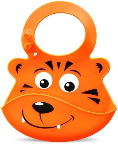 Baby Bib - Bibimals Orange Tiger