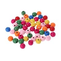 babyHUIH 50Pcs/Bag Wooden Bird Parrot Bite Toy Multipurpose Colorful DIY Beads Decoration Accessories