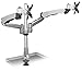 Mount-it! Height Adjustable Full Motion Two Monitor Computer Desk Mount Spring Arm Quick Release with Grommet Base (MI-45111)