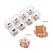 polkar Silicone Chair Leg Pads Felt Mat Table Leg Caps Hardwood Floor Protectors Square #17,Length from 1.89'' to 2.2''（48mm-55mm）(16 Pack)