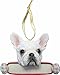 French Bulldog Ornament White 