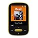 SanDisk 8GB Clip Sport MP3 Player, Yellow - LCD Screen and FM Radio - SDMX24-008G-G46Y
