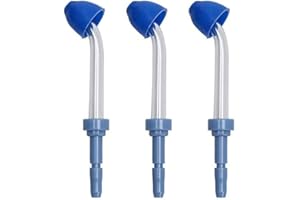 VWONST Nasal Washing Replacement Tips Compatible with Waterpik Water Flossers and Other Brand Oral Irrigators, 3-Pack (Nasal irrigator Tips)