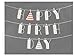 Note Card Cafe Happy Birthday Card Assortment with Gray Envelopes | 36 Pack | Fanciful Birthday Wishes Designs | Blank Inside, Glossy Finish | Bulk Set for Greeting Cards, Occasions, Birthdays