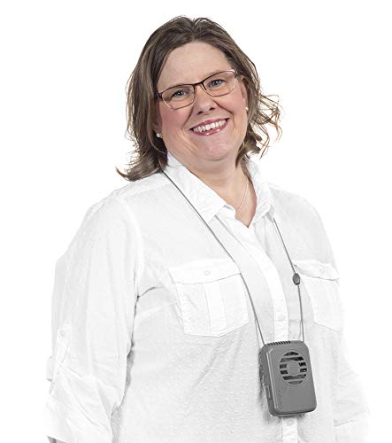 5 O2COOL+Deluxe+Necklace+Fan+Blue